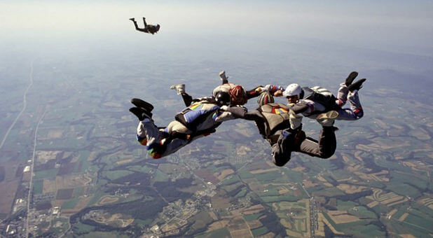 skydiving