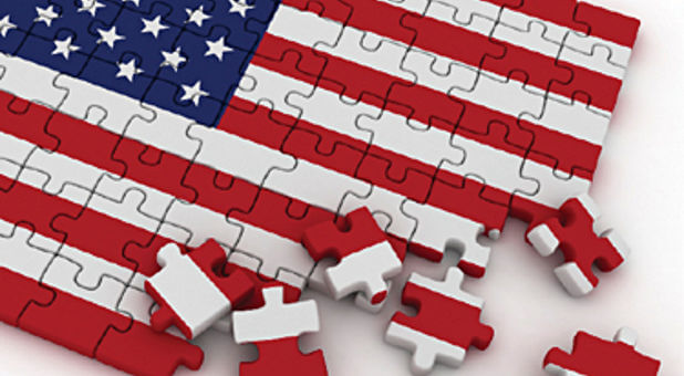 American flag puzzle