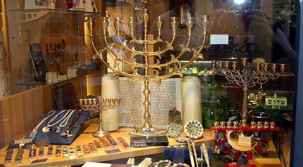 Jewish menorah.