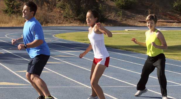 A family that exercises together stays healthy together.