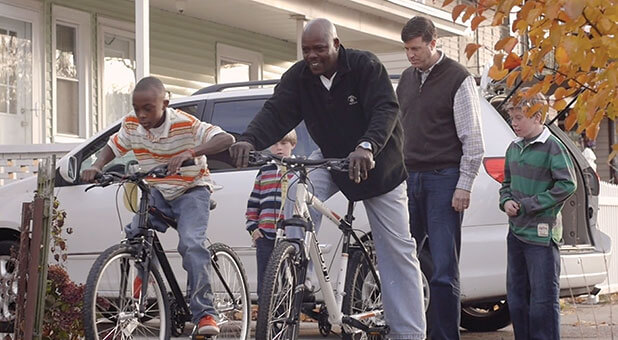 Former businessman Brad Formsma (second from right) now spends most of his time inspiring others to live generously