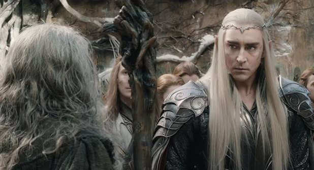 A scene from The Hobbit: The Battle of the Five Armies