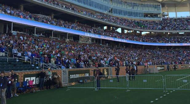 The Waco Gathering at Baylor University's McLane Stadium in March.