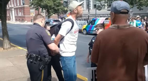 Street Preacher Unjustly Arrested at Pride Rally While Quoting Bible Verse