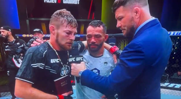Christian UFC Fighter Holds Bible High While Calling Out Satan in the Octagon